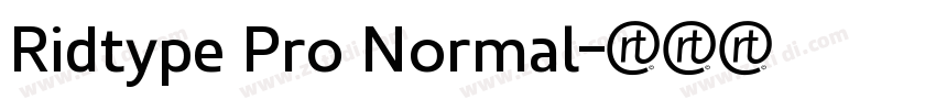 Ridtype Pro Normal字体转换